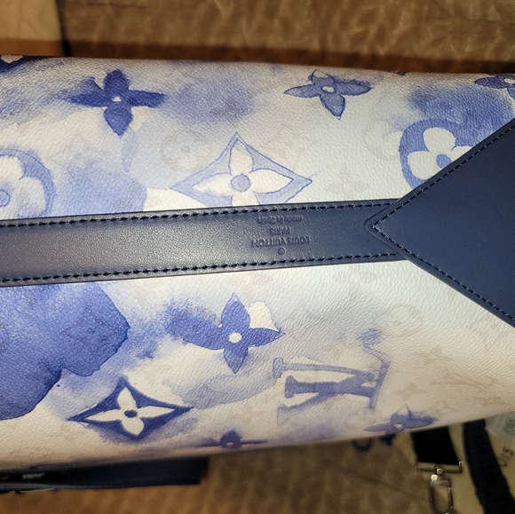 Louis Vuitton Virgil Abloh Watercolor Blue Canvas Giant Monogram Bag & Pouch - Picture 13 of 17